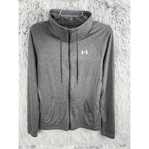 Under Armour Gray Bomber Jacket - Picture 1 of 7